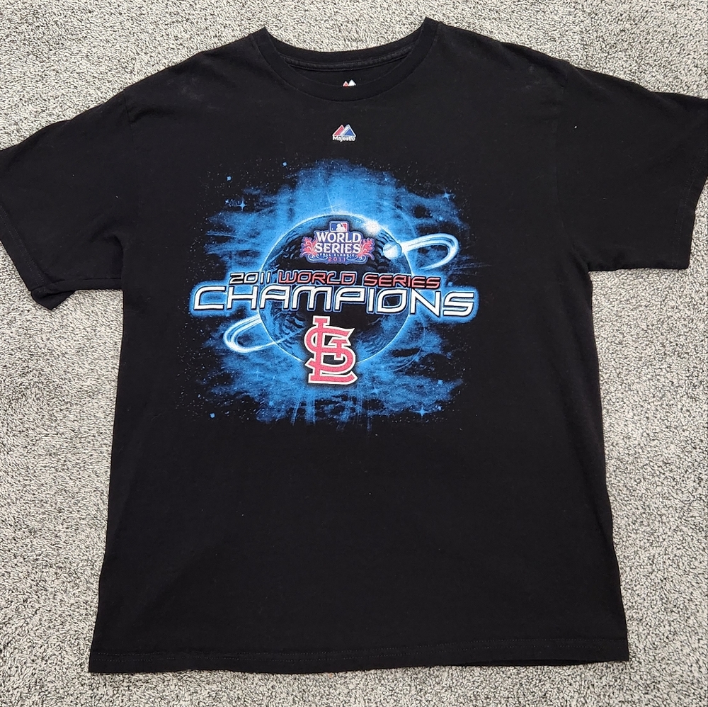 Graphic T-shirt St Louis Cardinals World Series Champions black mens L